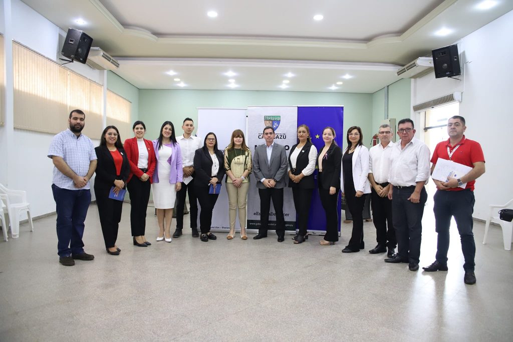 Reunión interinstitucional con representantes del Centro de Estudios Judiciales y la Gobernación de Caaguazú.