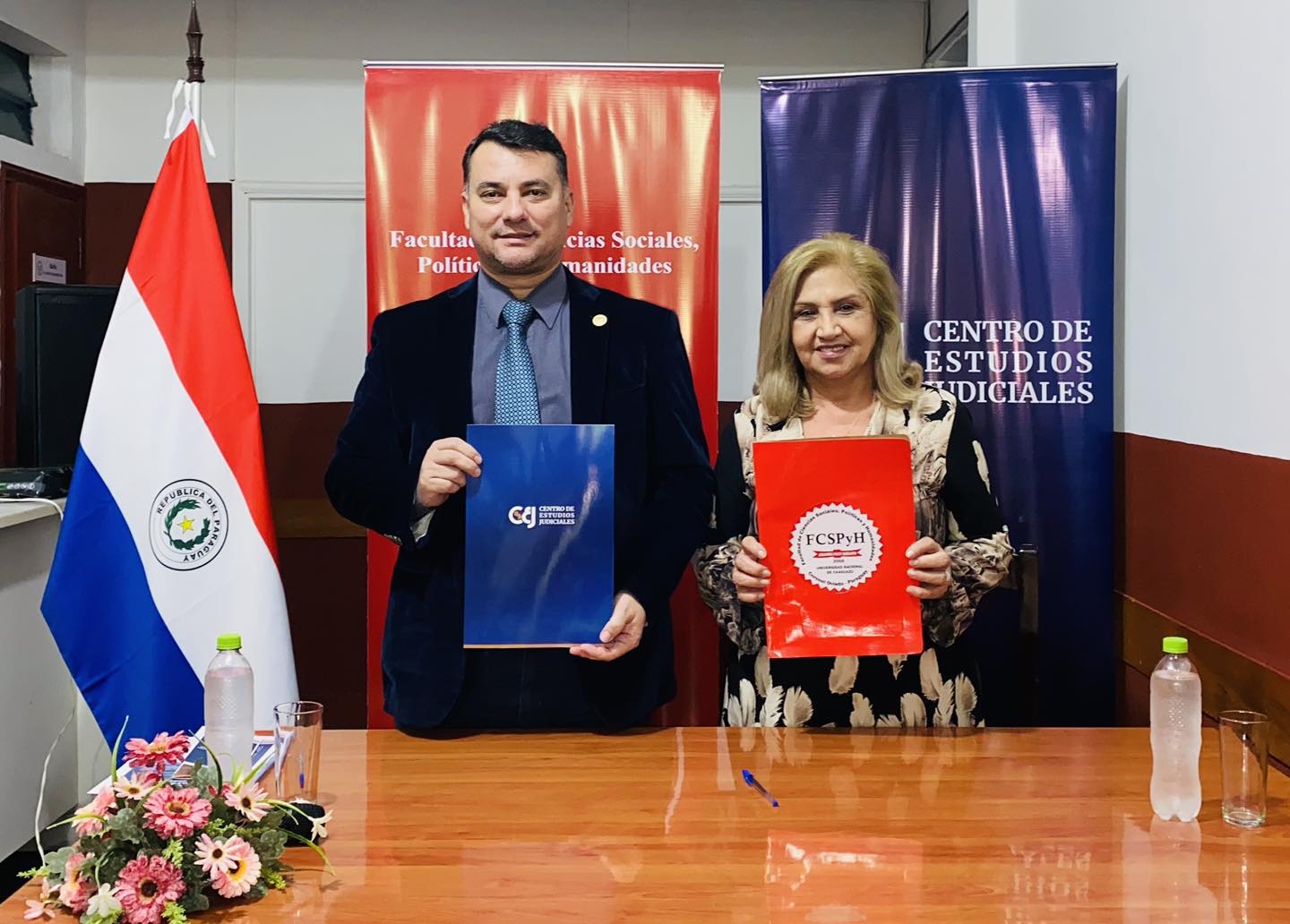 Se ha suscripto el Convenio Marco de Cooperación entre la Facultad de Ciencias Sociales, Políticas y Humanidades de la Universidad Nacional de Caaguazú y el Centro de Estudios Judiciales.